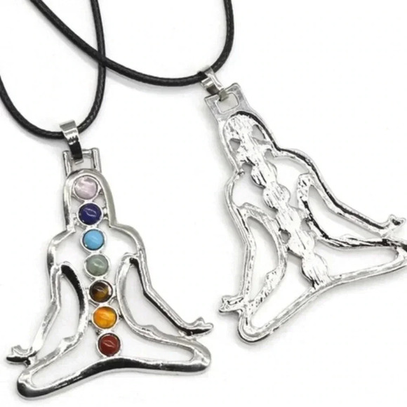 🆕Seven Chakras Stones Yoga Meditation Energy Necklace🆕 - Picture 1 of 8